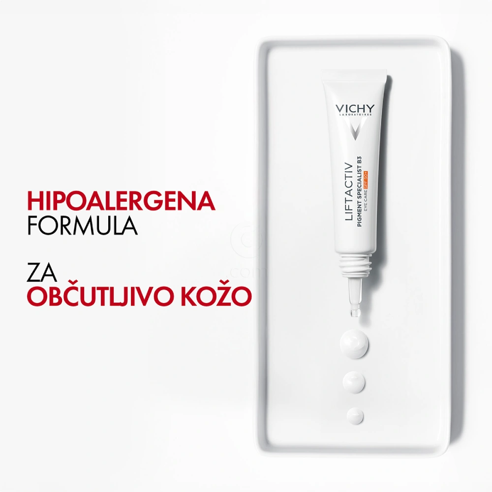 Vichy Liftactiv Pigment Specialist B3, krema za področje okrog oči - ZF50+ (15ml)